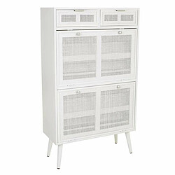 Armoire à chaussures Alexandra House Living Blanc 32 x 120 x 70 cm Grille 