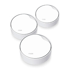 TP-Link DECO X50-PoE(3-PACK) TP-Link DECO X50-PoE(3-PACK) Bi-bande (2,4 GHz / 5 GHz) Wi-Fi 6 (802.11ax) Blanc Interne