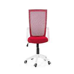 Acheter Beliani Chaise de bureau rouge réglable en hauteur RELIEF