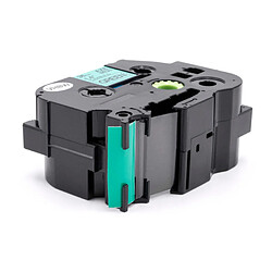 vhbw Cassette à ruban d'écriture 36mm noir sur fond vert fléxible pour imprimante Brother P-Touch 3600, 530, 550, 550A, 9200, 9200DX, 9200PC, 9400