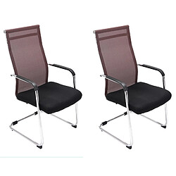 Non Lot de 2 chaises visiteurs Brenda