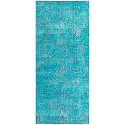 Vidal Tapis de laine 272x114 turquoise Ultra Vintage 