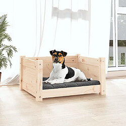 Avis Maison Chic Niche Lit pour chien | Panier couchage pour chien 55,5x45,5x28 cm Bois massif de pin -GKD58052