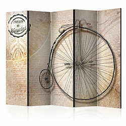 Paris Prix Paravent 5 Volets Vintage Bicycles Sepia 172x225cm 