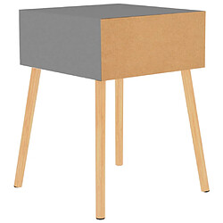 Acheter vidaXL Tables de chevet 2 pcs Gris 40x40x56 cm Bois d'ingénierie