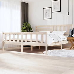 vidaXL Cadre de lit sans matelas bois massif 200x200 cm