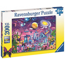 Puzzle for children 2D Space city 200 elements 