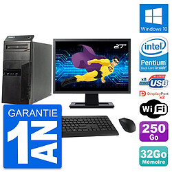 PC Tour Lenovo M83 Ecran 27" Intel G3220 RAM 32Go Disque 250Go Windows 10 Wifi · Occasion 