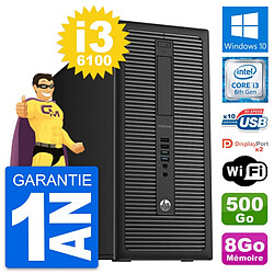 PC Tour HP EliteDesk 800 G2 Intel i3-6100 RAM 8Go Disque 500Go Windows 10 Wifi · Occasion 