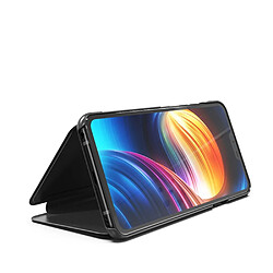 Acheter Etui en PU surface de rétroviseur de fenêtre de vue noir pour votre LG V40 ThinQ