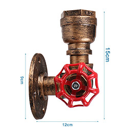 Acheter Stoex 2x Créative Applique murale en Fer Métal Conduite D'eau Industriel E27 Rouille, Rétro Lampe de Mur Restaurant Café Bar Cuisine