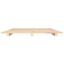 Avis vidaXL Cadre de lit 150x200 cm bois de pin massif