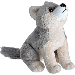 Wild Republic peluche loup de 20 cm gris blanc 