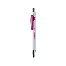 Totalcadeau Stylo bleu à mécanisme bouton - Stylo a encre bleu design Couleur - Jaune pas cher pas cher