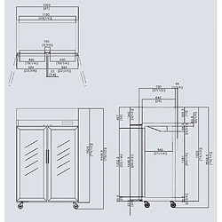 Armoire Réfrigérée Négative Professionnelle 900 L Vitrée - Atosa