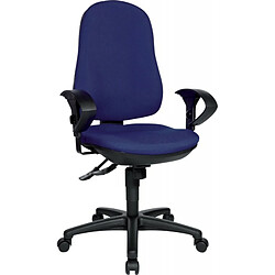 Topstar Chaise bureau tournante Support Synchro royalbleu