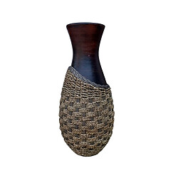 Vase Romimex Marron Rotin Terre cuite 35 x 100 x 35 cm