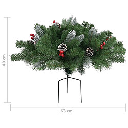 Acheter vidaXL Sapin de Noël artificiel d'allée Vert 40 cm PVC