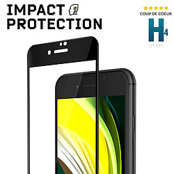 RhinoShield Protection écran 3D Impact compatible avec [iPhone SE (2020) / 8/7] 3X plus de protection contre les chocs - Bords incurvés 3D pour une couverture complète - Résistance aux rayures -Noir?