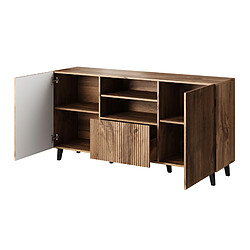 Bestmobilier Come - buffet bas - bois - 150 cm - style contemporain