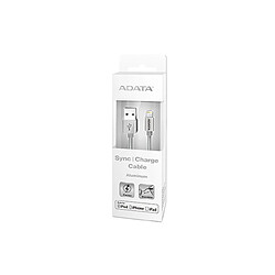 ADATA 1m, USB 2.0-A/Lightning Argent 