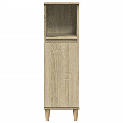 Avis vidaXL Armoire salle de bain chêne sonoma 30x30x100 cm