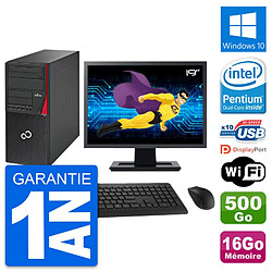 PC Tour Fujitsu P720 Ecran 19" Intel G3220 RAM 16Go Disque 500Go Windows 10 Wifi · Occasion 