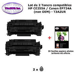 2 Toners génériques Canon CRG-724 pour imprimante Canon i-Sensys LBP6750dn, LBP6780x, EP724, CRG724 +20f PPA6 -T3AZUR 