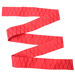 Acheter Tissu thermorétractable à motif texturé x-tube antidérapant Poignées à canne à pêche 35mm rouge