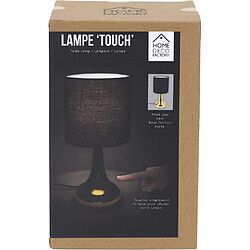 Avis The Home Deco Factory Lampe touch en métal doré 32.5 cm noir.