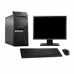 PC Tour Lenovo M83 Ecran 19" Intel i3-4130 RAM 8Go SSD 480Go Windows 10 Wifi - Occasion