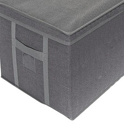 Atmosphera, Createur D'Interieur Sac compresseur avec coffre de rangement - 40 x H. 25 cm -Gris