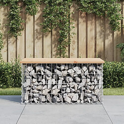 Maison Chic Banc de jardin | Banquette de jardin | Chaise Relax design de gabion 83x44x42 cm bois massif de pin -MN28043