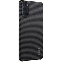 Oppo Coque pour Oppo Reno 4 Rigide et élégante Kevlar Noir