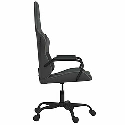 Acheter Maison Chic Chaise de jeu, Chaise gaming, Fauteuil gamer d'ordinateur,Chaise de Bureau Noir et gris Similicuir -GKD26745