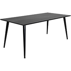 Venture Home Table de repas en MDF et acier Dipp 180 x 90 cm noir. Table de repas en MDF et acier Dipp 180 x 90 cm noir