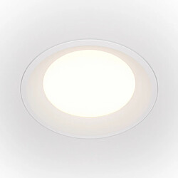 MAYTONI Downlight encastré blanc, 17,5cm, 4000K