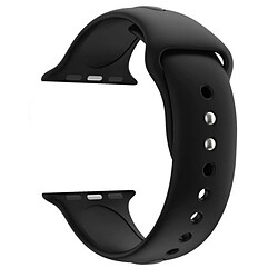 Shot Bracelet Silicone 38/40mm pour IWATCH Serie APPLE Confortable Sportif (NOIR)