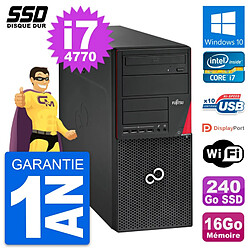 PC Tour Fujitsu Esprimo P720 Intel i7-4770 RAM 16Go SSD 240Go Windows 10 Wifi · Occasion 