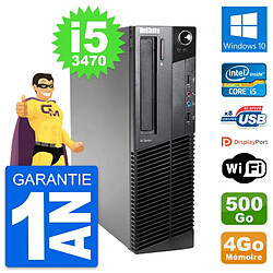 PC Lenovo ThinkCentre M82 SFF Intel i5-3470 RAM 4Go Disque 500Go Windows 10 Wifi · Occasion 