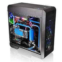 Boîtier ATX semi-tour THERMALTAKE Core V71 Tempered Glass Edition Bleu Noir 