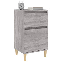 Acheter Maison Chic Lot de 2 Tables de chevet - Tables de Nuit sonoma gris 40x35x70 cm