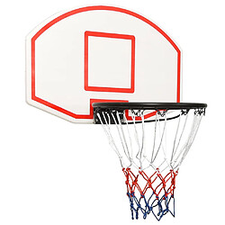 vidaXL Panneau de basket-ball Blanc 71x45x2 cm Polyéthylène 