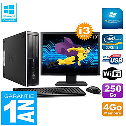 PC HP Compaq Pro 6300 SFF I3-3220 4Go 250Go Graveur DVD Wifi W7 Ecran 19" · Occasion 