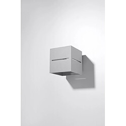 Luminaire Center Applique murale LOBO aluminium gris 1 ampoule