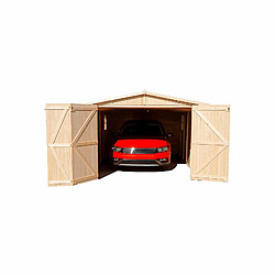 Garage Voiture en Bois Gardiun Mikhail I - 16,78 m² Extérieur 516x324x192/222 cm