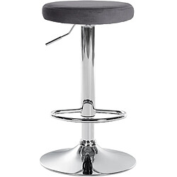 Avis Non Lot de 2 tabourets de bar Ponte velours chrome