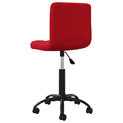 Avis vidaXL Chaise pivotante de salle à manger Rouge bordeaux Velours