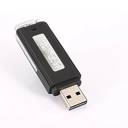 Universal 16 Go rechargeable mini clé USB magnétophone 70 heures magnétophone numérique portable | Magnétophone numérique(Le noir)