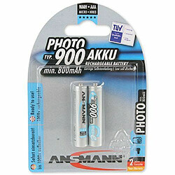 Ansmann Pile rechargeable Accus LR03 AAA Ni-MH 900mAh x 2